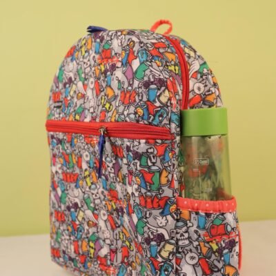 Baggito Streetstyle Graffiti Red Kids Backpack