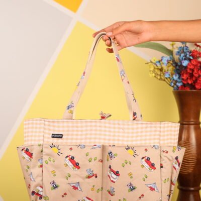 Baggito Beige Adventure & Diaper Tote