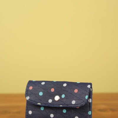 Baggito Blue Polka Dots Vintage Wallet